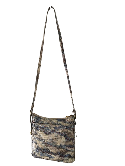 Brahmin Katie Melbourne Embossed Leather Crossbody – Stratus/Gold - Image 2