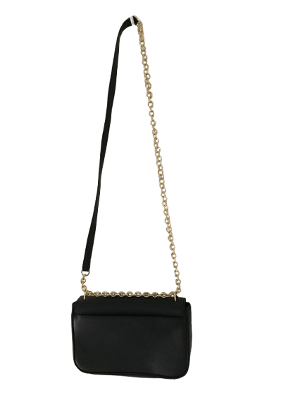 Calvin Klein Lock Leather Crossbody Bag – Black/Gold - Image 3