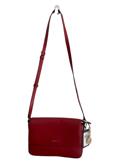 Authentic DKNY Bryant-MD Flap Crossbody Bag – Red - Image 3