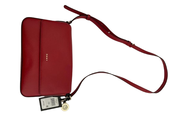 Authentic DKNY Bryant-MD Flap Crossbody Bag – Red - Image 2