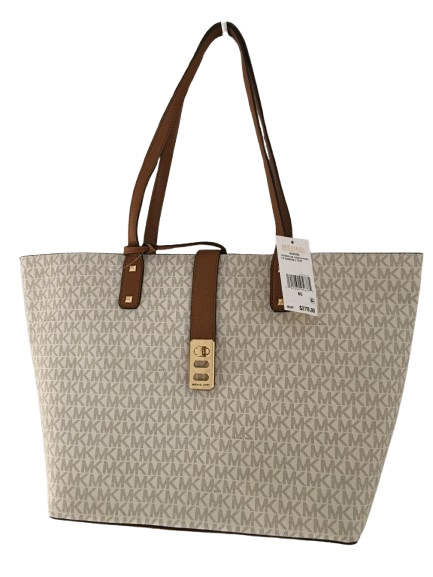 MICHAEL Michael Kors Karson Carry All Tote, Large, Vanilla/Acorn
