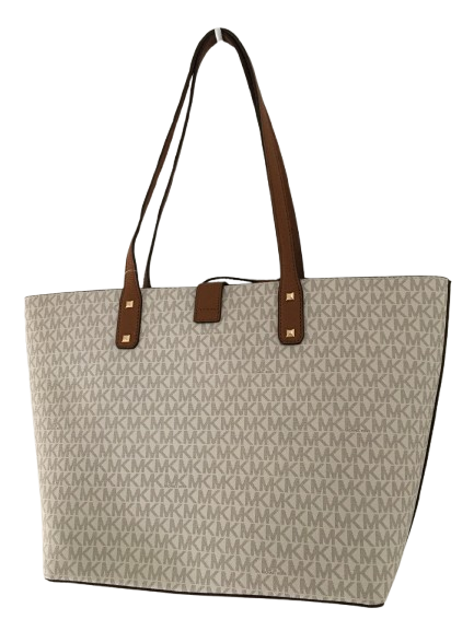 MICHAEL Michael Kors Karson Carry All Tote, Large, Vanilla/Acorn - Image 2