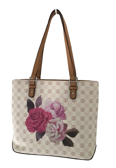 Giani Bernini Signature Rose Tote - Tan