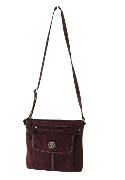 Giani Bernini Annabelle Signature Crossbody Bag - Wine