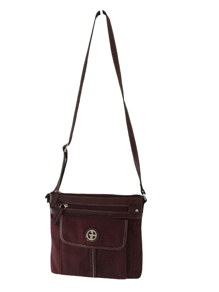 Giani Bernini Annabelle Signature Crossbody Bag - Wine