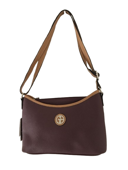 Giani Bernini Saffiano East-West Crossbody - Wine