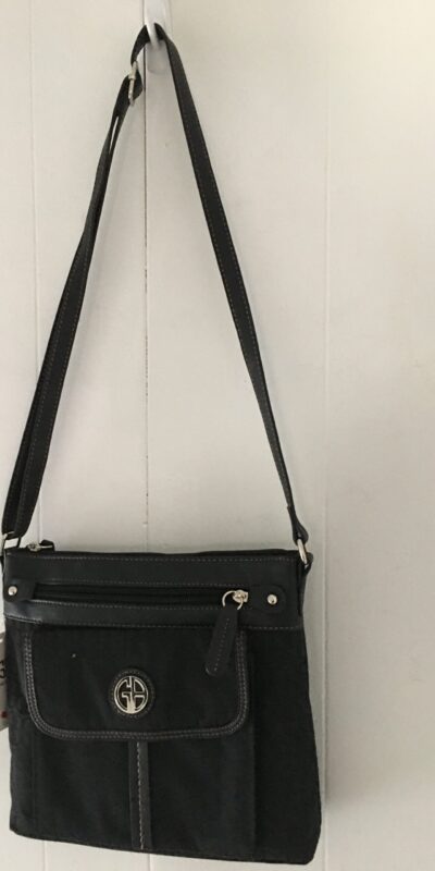 Giani Bernini Annabelle Signature Crossbody – Black