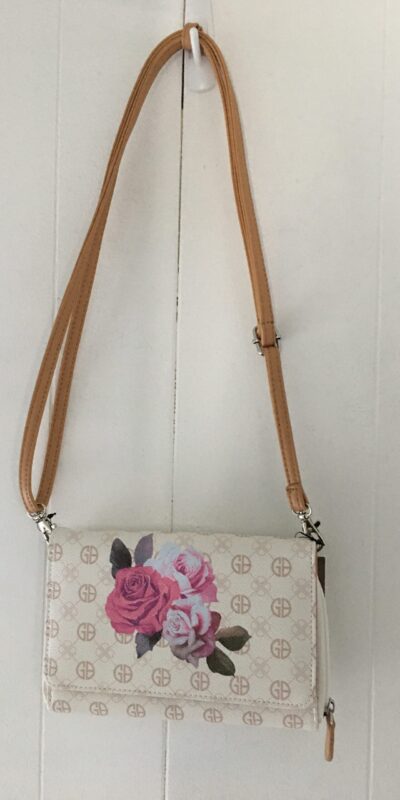 Giani Bernini Signature Rose Crossbody Wallet Purse