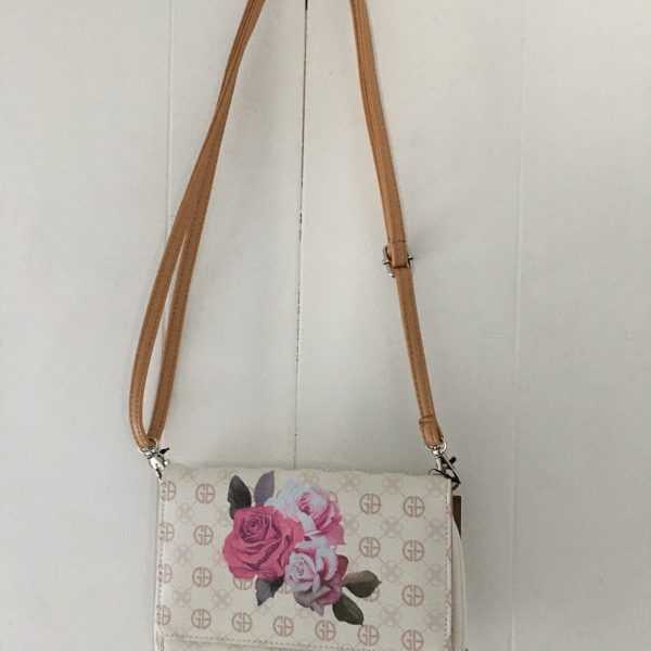 Giani Bernini Signature Rose Crossbody Wallet Purse