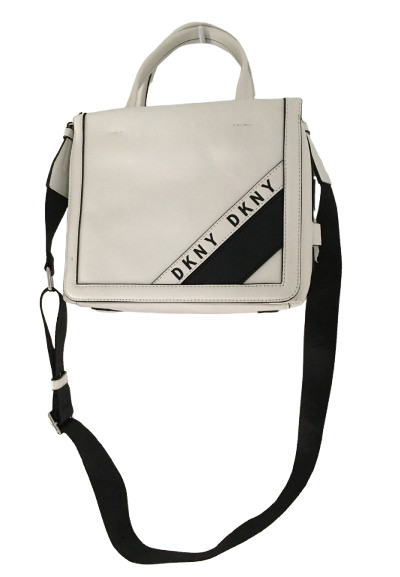 DKNY Bond Small Leather Satchel - White