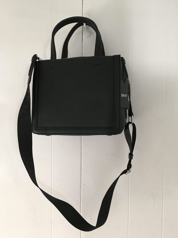 DKNY Small White Handbag with Front Print, Black - Image 5