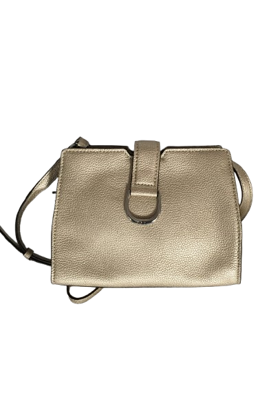 Lauren Ralph Lauren Pebble Leather City Crossbody – Gold