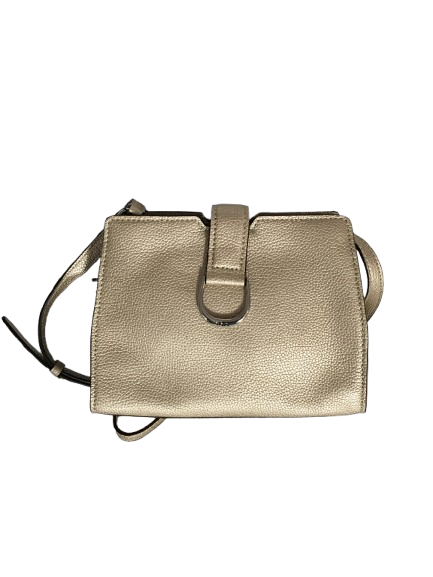 Lauren Ralph Lauren Pebble Leather City Crossbody – Gold