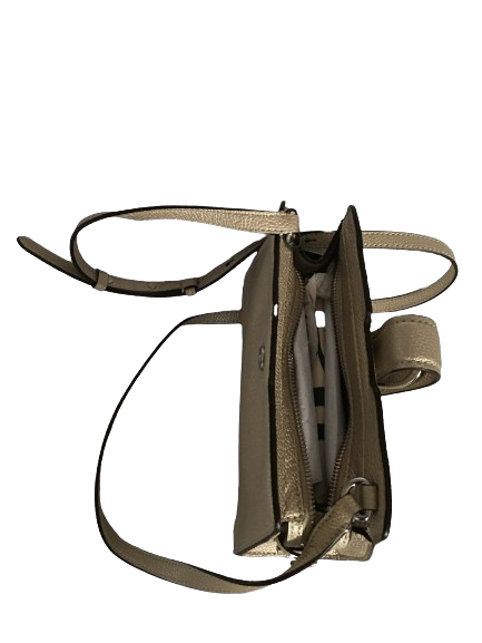 Lauren Ralph Lauren Pebble Leather City Crossbody – Gold - Image 2