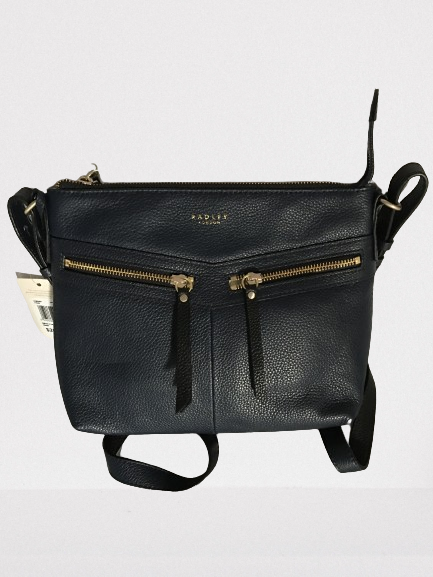 Radley London Smith Street Leather Zip-Top Crossbody – Black