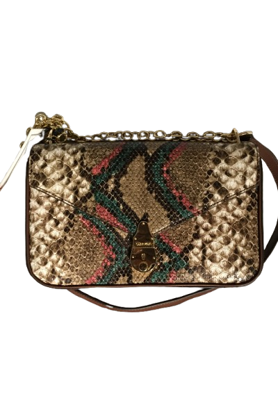 Calvin Klein Lock Python Small Crossbody Bag Purse