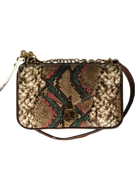 Calvin Klein Lock Python Small Crossbody Bag Purse