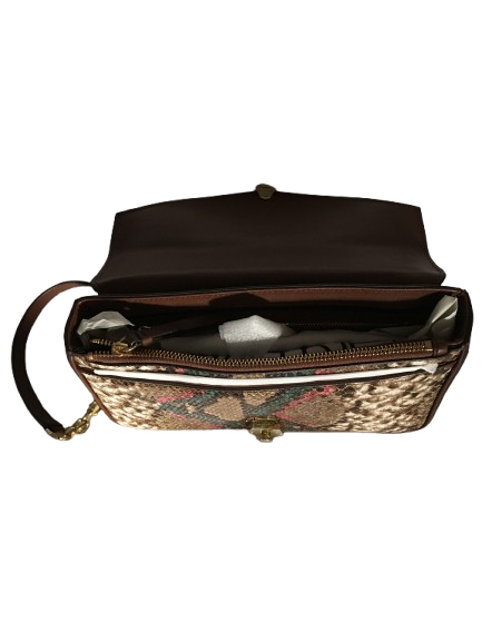Calvin Klein Lock Python Small Crossbody Bag Purse - Image 4