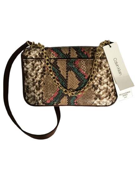 Calvin Klein Lock Python Small Crossbody Bag Purse - Image 2