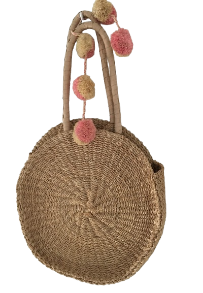 Kayu Serena Round Tote - Natural/Multi