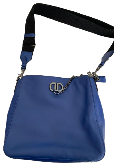 DKNY Linton Leather Messenger - Blue