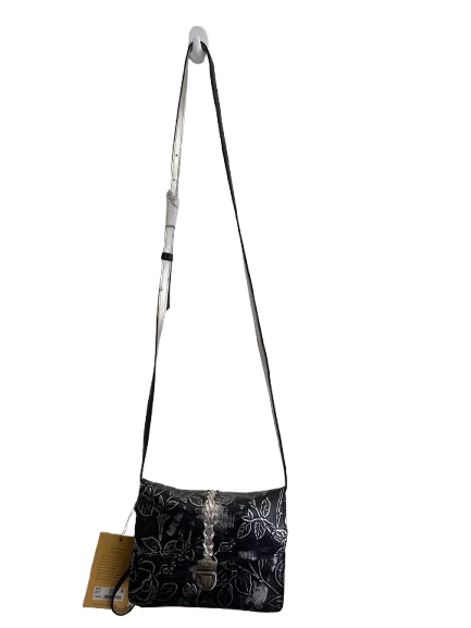 Patricia Nash Leather Crossbody Small Bag – Black/Silver - Image 2