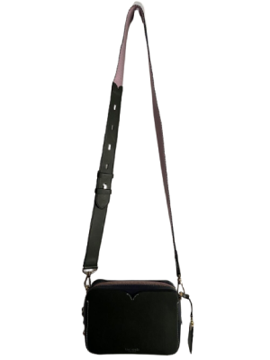 Kate Spade New York Handcrafted Crossbody Bag – Black, Pink