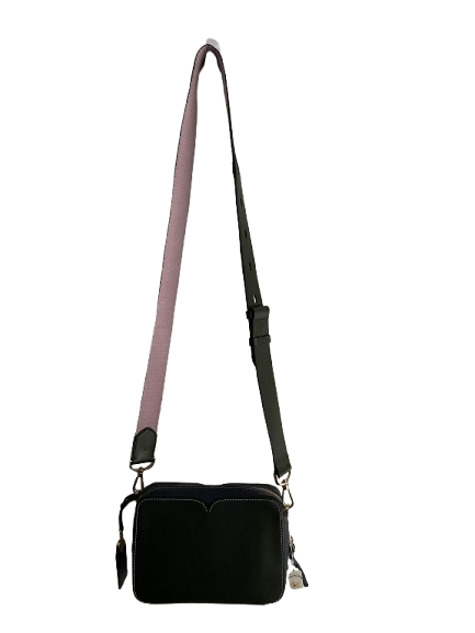 Kate Spade New York Handcrafted Crossbody Soft Leather Bag – Black, Pink - Image 2