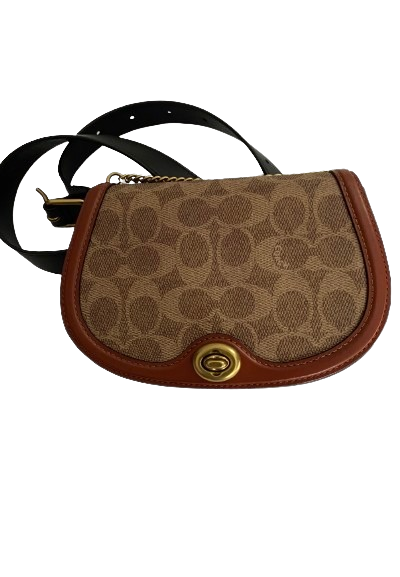 Coach New York Waist Bag Original Leather Camel Brown