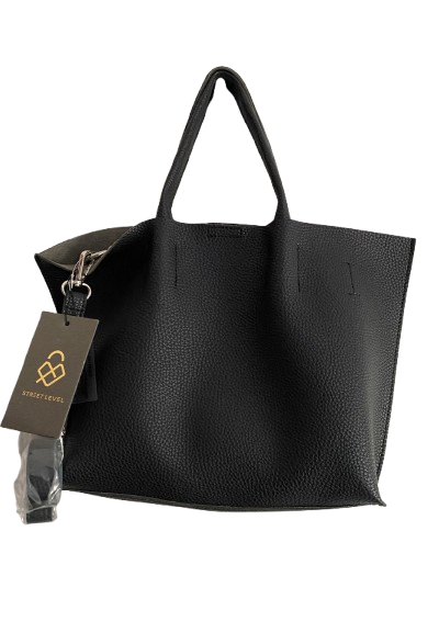 Street Level Triple 7 Global Crossbody Bag with Small Wallet - Black