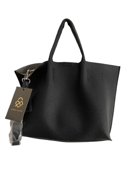 Street Level Triple 7 Global Crossbody Bag with Small Wallet - Black
