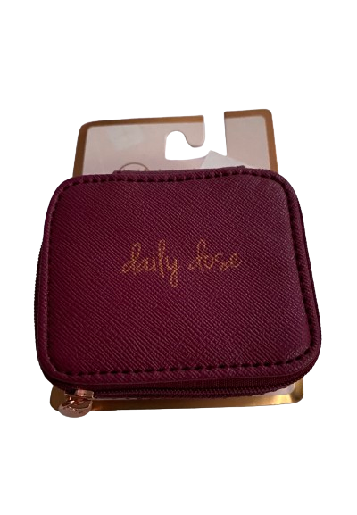 Miamica Daily Dose Pill Case - Wine