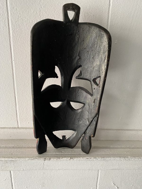 Kenya Maasai Tribal Hand-Carved Decorative Mask – 8-9 inch - Image 2