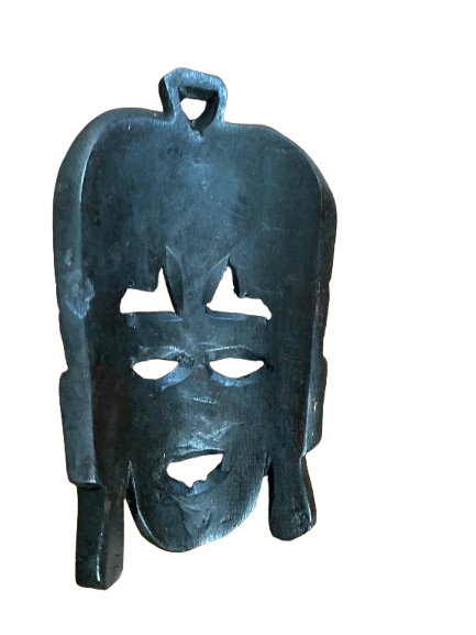 Kenya Maasai Tribal Hand-Carved Decorative Mask – 8-9-inch - Image 2
