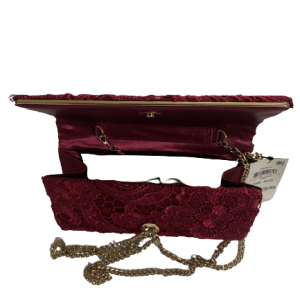 Giani Bernini Women’s Lace Chain Strap Crossbody Handbag Purse – Wine