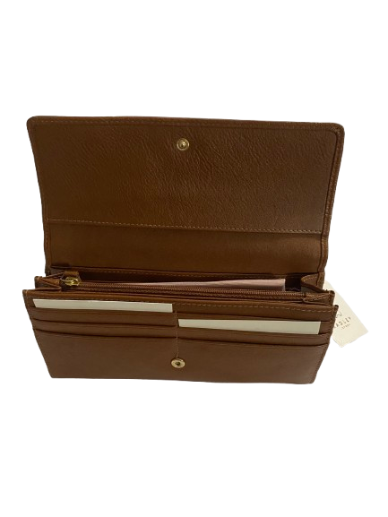 Radley London Genuine Leather Dog Logo Flap Bifold Wallet – Brown - Image 2