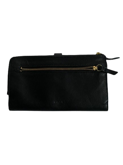 Fossil Leather Purse Wallet - Black - Image 3