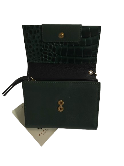 Radley London Croc-Embossed Arlington Court Leather Wallet in Seaweed - Image 2