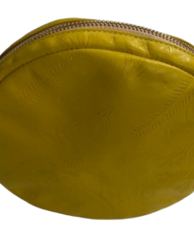 Clare V. Los Angeles Patterned Leather Crossbody Purse – Yellow