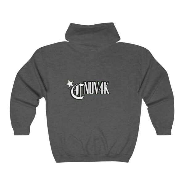 Unisex NOV4K y2k Full Zip Hooded Sweatshirt - Image 8