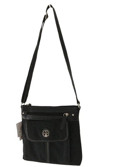 Giani Bernini Annabelle Signature Crossbody - Black
