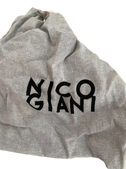 Nico Giani Adenia Small Leather Woven Basket Bucket Bag - Image 3