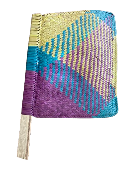Malian Woven Fan 16" – Handcrafted African Home Décor - Image 2