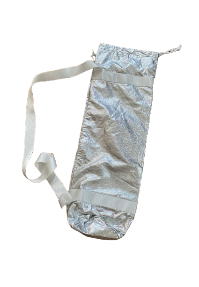 Yoga Mat Carrier – Silver 3‑Piece Set, $29.99