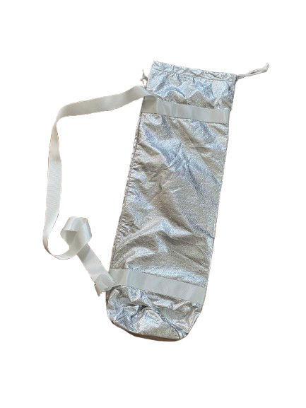 Yoga Mat Carrier – Silver 3‑Piece Set, $29.99