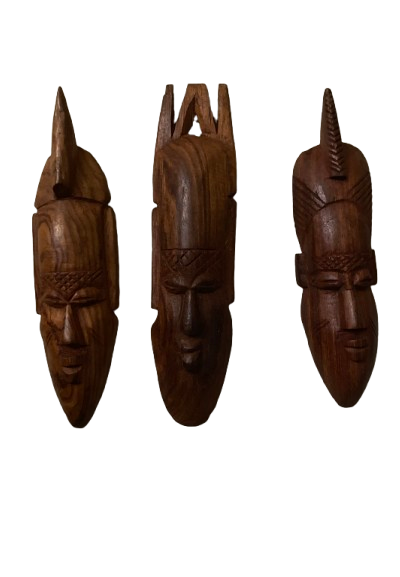 Senegal Miniature Masks - 9-10" (3-Piece Set)