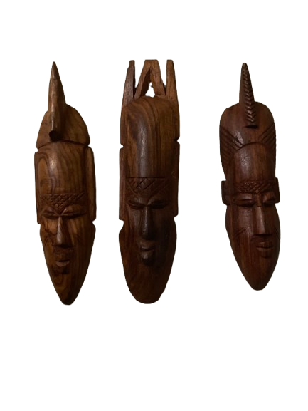 Senegal Miniature Masks - 9-10" (3-Piece Set)